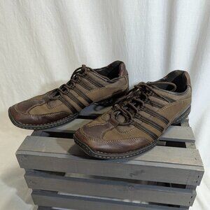 RJ Colt Size 10M Wagner Leather Tennis Shoes Brown